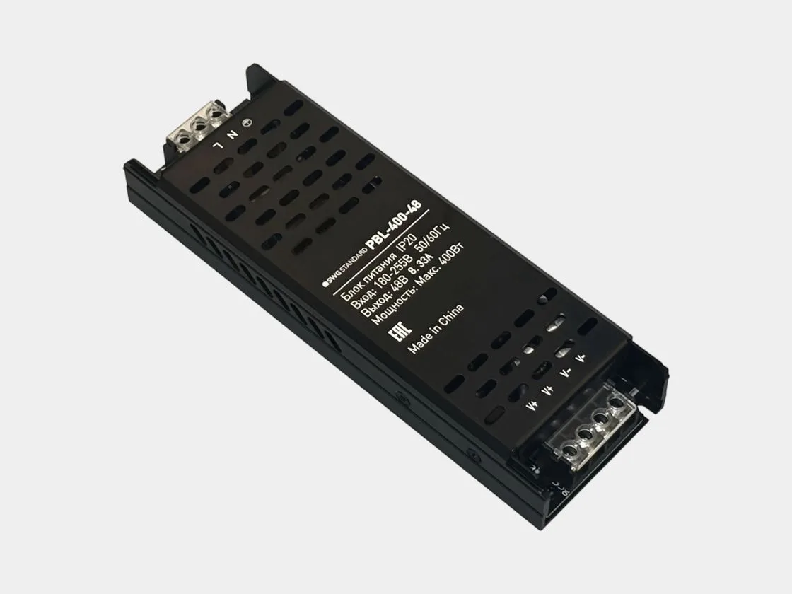 SWG Блок питания 48В IP20 400Вт PBL-400-48 - 00-00038349 SWG Блок питания 48В IP20 400Вт PBL-400-48 - 00-00038349