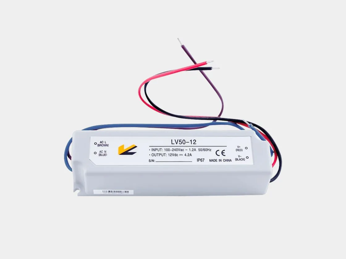 SWG Блок питания для светодиодных лент IP 67 пластик 50 W, 12V, LV-50-12 SWG Блок питания для светодиодных лент IP 67 пластик 50 W, 12V, LV-50-12