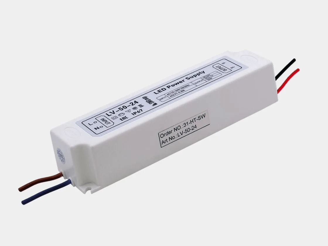 SWG Блок питания для светодиодных лент IP 67 пластик 50 W, 24V, LV-50-24