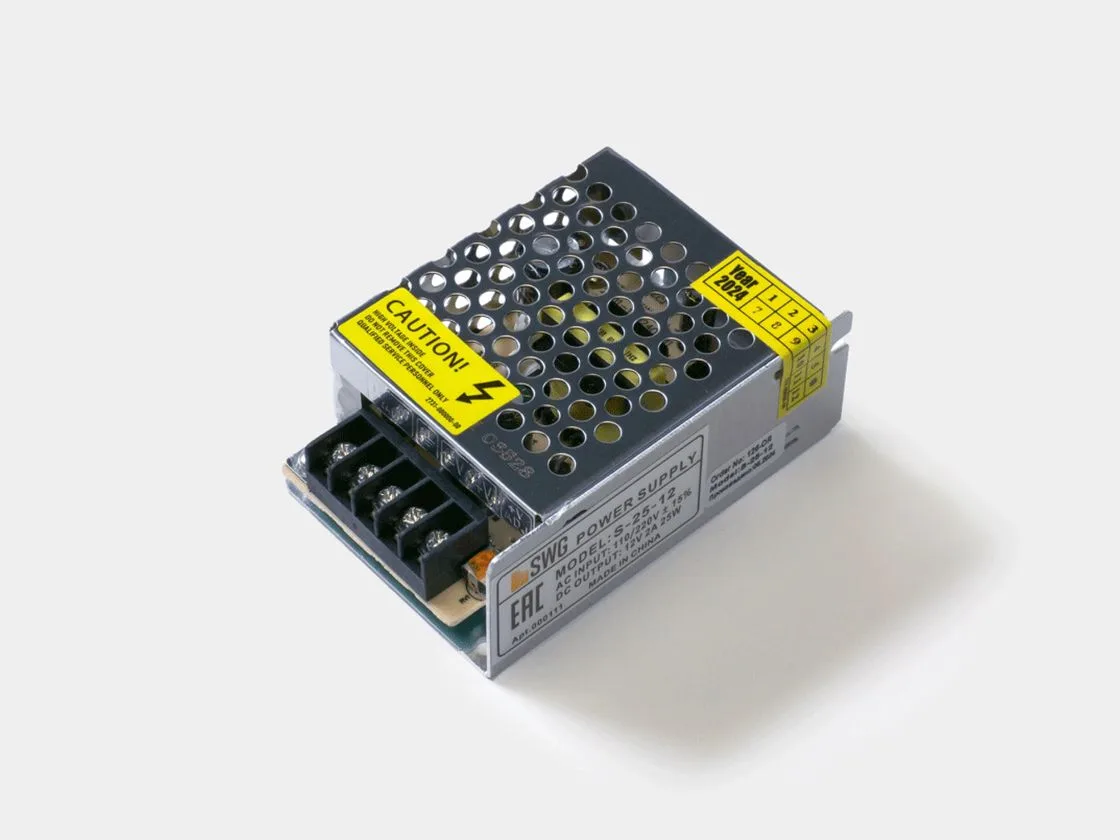 SWG Блок питания для светодиодных лент 12V 25W, S-25-12