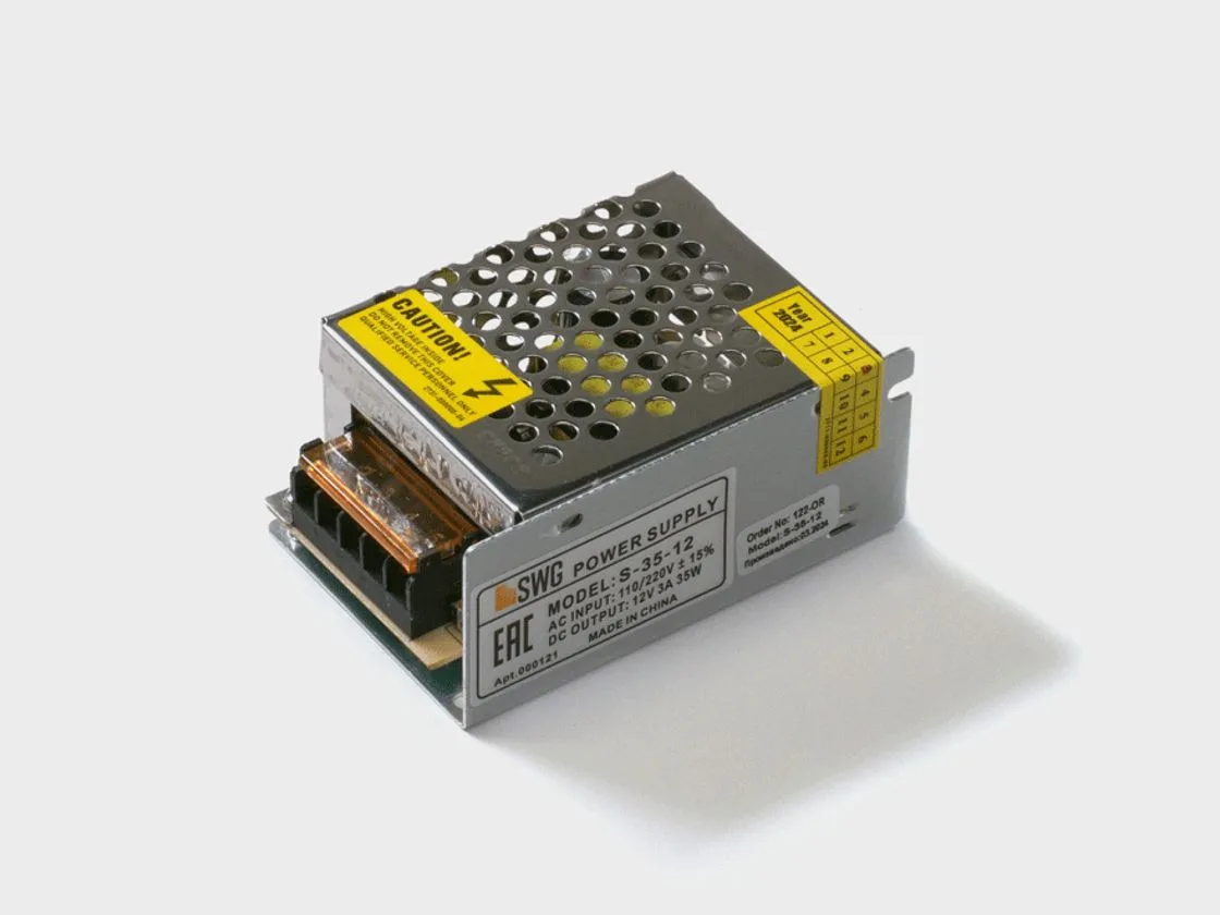 SWG Блок питания для светодиодных лент 12V 35W, S-35-12