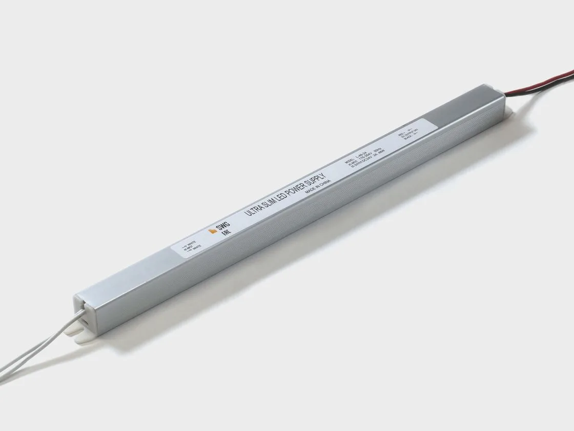 SWG Блок питания сверxтонкий для светодиодных лент, 48 W, 24V, L-48-24